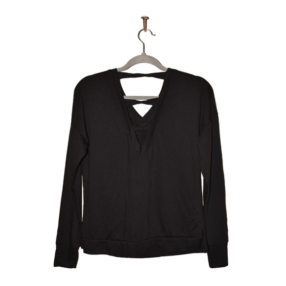 FREELY $40 Ella Twist Long Sleeve Shirt‎ in Black XS - Picture 2 of 4